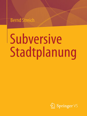 cover image of Subversive Stadtplanung
